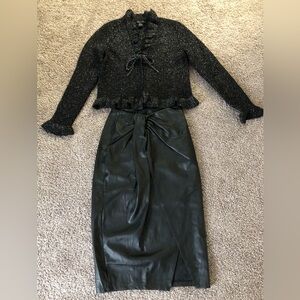 Nordstrom Black Pencil Skirt